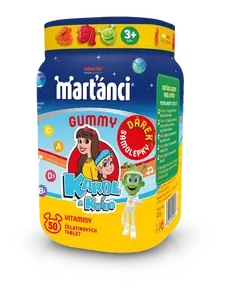 Marťánci Gummy Karol a Kvído se SAMOLEPKAMI 50 želatinových tablet