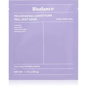 Biodance Rejuvenating Caviar PDRN Real Deep Mask revitalizačná maska pre obnovu kožnej bariéry 34 g