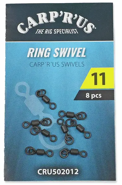 Carp´r´us obratlíky s kroužkem swivel ring 11 8 ks