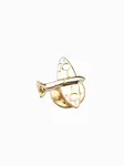 Ombre Decorative metal clothes pin small plane - gold