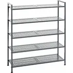 REGÁL NA BOTY, antracitová, 73/90/25 cm