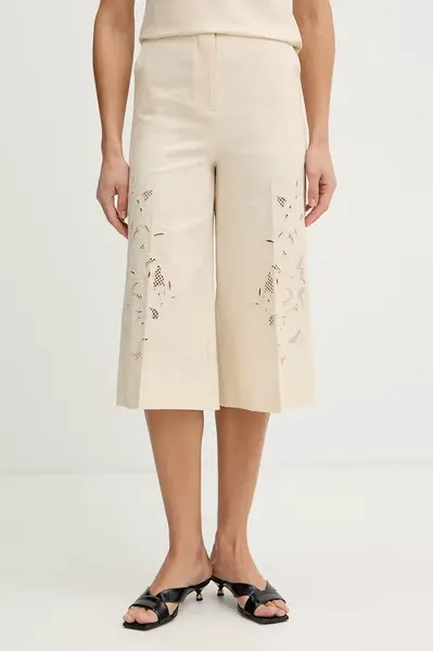 Kalhoty s příměsí lnu Twinset