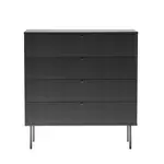 MID.YOU KOMODA, černá, 90/95/40 cm