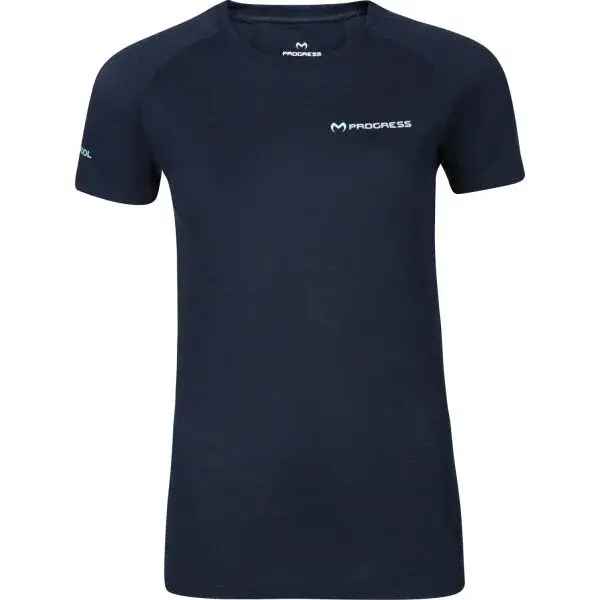 PROGRESS MA NKRZ 125 Dámské merino triko s krátkým rukávem, černá, velikost