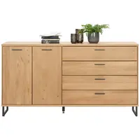 Cantus KOMODA, divoký dub, barvy dubu, 165,2/90/38,2 cm