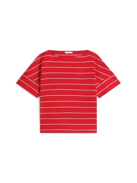TOMMY HILFIGER Tričko 'CODY'  červená / biela