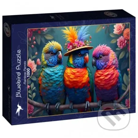 Puzzle Dúhové papagáje - puzzle z kategorie 500 - 1000 dílků