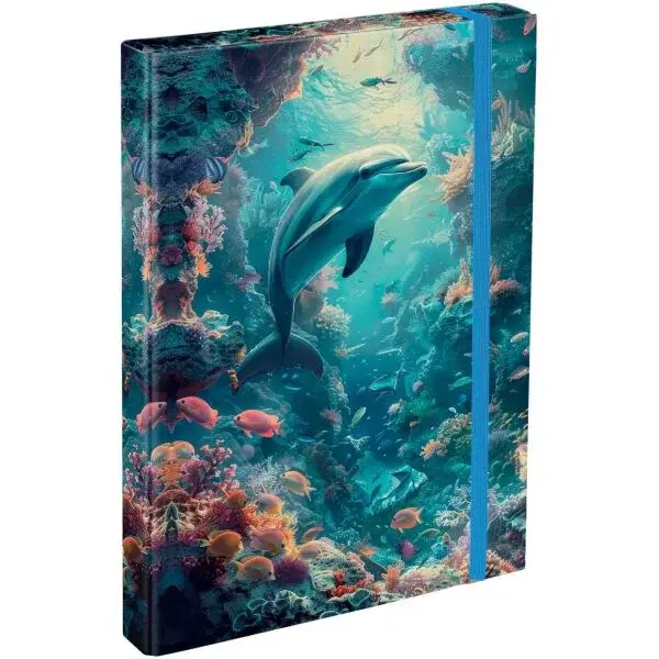 BAAGL DELFÍN Desky na školní sešity A4, mix, velikost
