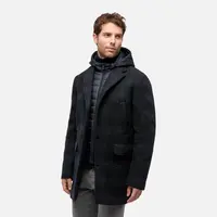 Men's Dark Blue Coat Geox Claudio - Men's