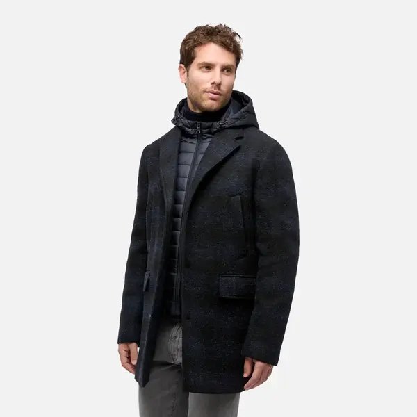 Men's Dark Blue Coat Geox Claudio - Men's