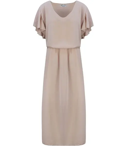 Pri WINDING MAXI dress with elastic waistband