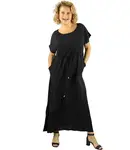 Pri Long maxi dress with waist tie "Summer Elegance"