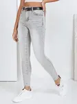Dámské šedé skinny džíny