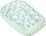 Medi Partners Baby cocoon/nest – Waffle – Hedgehogs + mint Waffle