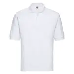 Men's White Polycotton Polo Shirt Russell