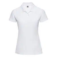 White Polycotton Polo Russell Women's T-Shirt