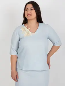 Blouse-LK-BZ-506692.32-light blue