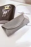 marka niezdefiniowana Lesklá Společenská Kabelka Šedá Sastorea