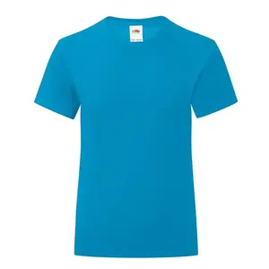 Blue Girls' T-shirt Iconic Fruit of the Loom
