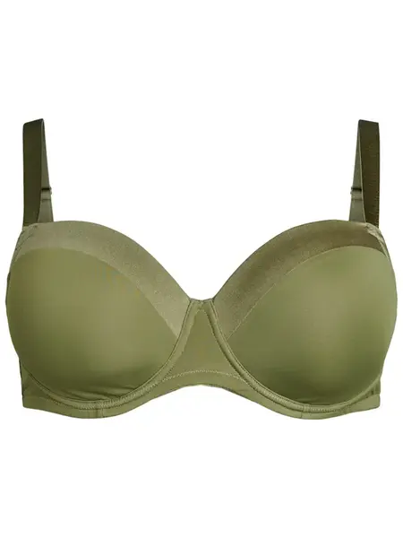 Devoted by Zizzi Podprsenka 'Leline'  olivová