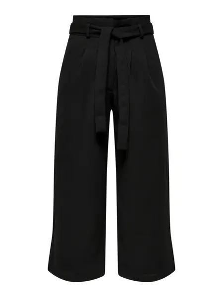 JDY Plisované nohavice  čierna