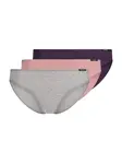 Skiny Nohavičky 'Essentials'  sivá / baklažánová / staroružová