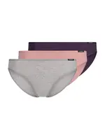 Skiny Nohavičky 'Essentials'  sivá / baklažánová / staroružová