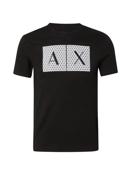 ARMANI EXCHANGE Tričko '8NZTCK'  čierna / biela