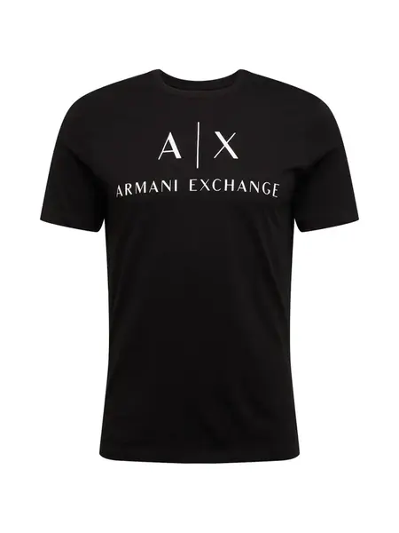ARMANI EXCHANGE Tričko '8NZTCJ'  čierna / biela