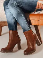 Dámské kotníkové boty na podpatku CHICMOVE