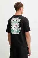 Bavlněné tričko Puma x RIPNDIP pánské, černá barva, s potiskem, 632413
