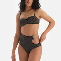 Dagi Černý horní díl bikin bez ramínek