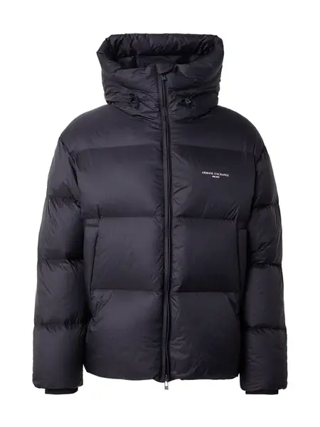 ARMANI EXCHANGE Zimná bunda 'Down'  čierna / biela