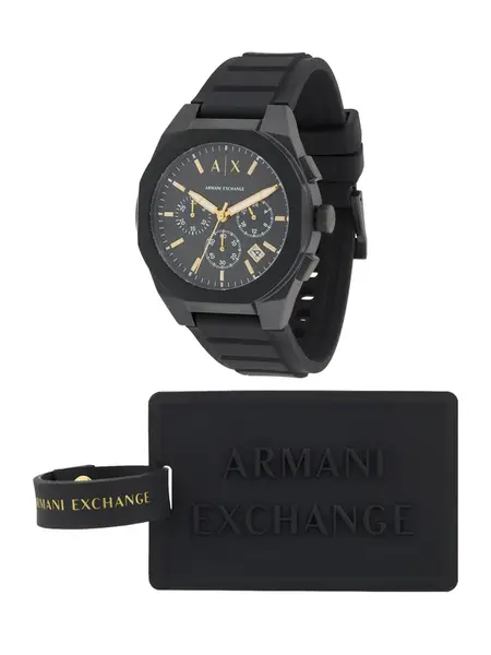 ARMANI EXCHANGE Analógové hodinky  zlatá / čierna / biela