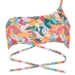 DEFACTO Regular Fit One Shoulder Floral Print Bikini Top