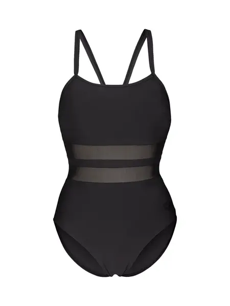 ARENA Jednodielne plavky 'MESH EQUALS'  čierna