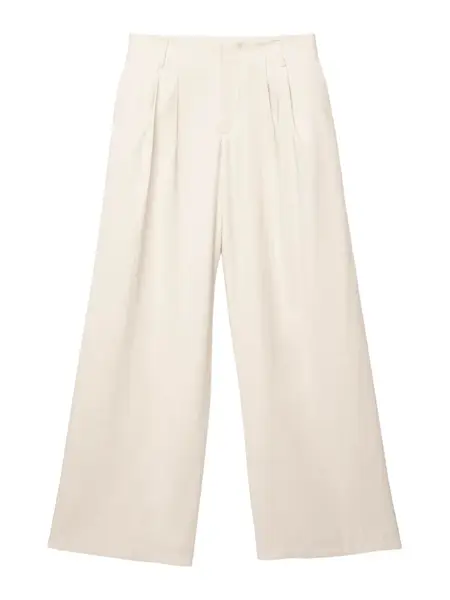 Pull&Bear Plisované nohavice  piesková