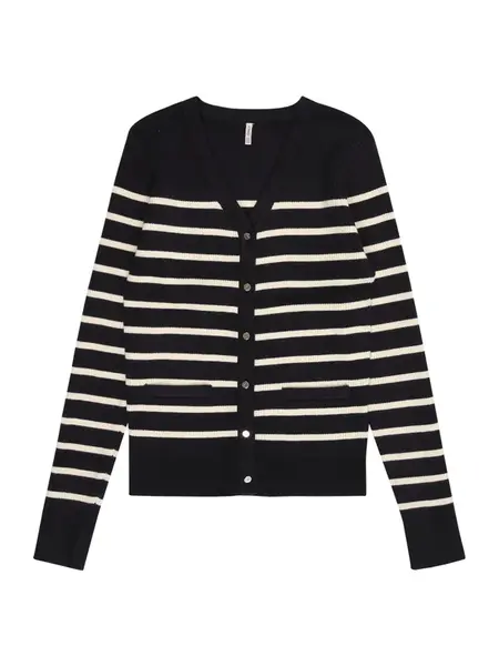 ONLY GIRLS Kardigán 'KOGAMY'  tmavomodrá / biela