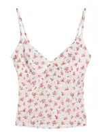 Bershka Top  krémová / žltohnedá / limetová / jasne červená