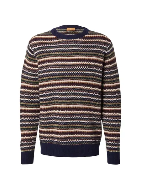 MOS MOSH Sveter 'MMGLaporte Ice'  hnedá / zelená / čierna / biela