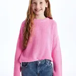 LC Waikiki Crew Neck Long Sleeve Girl's Knitwear Sweater