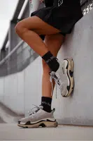 Milena Dámské Ponožky S Nápisem 90's Baby Černé