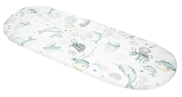 Medi Partners Fitted sheet for stroller – cotton – Ocean