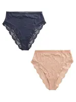 Next Nohavičky  béžová / námornícka modrá