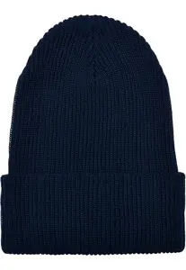 Čepice z recyklované příze s žebrovaným úpletem v námořnickém stylu