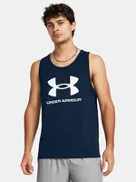 Under Armour Tílko UA SPORTSTYLE LOGO TANK-BLU - Pánské