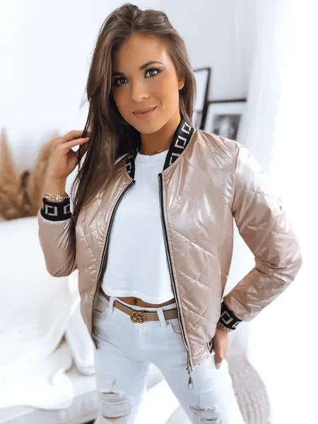 Dámská bunda BASEBALL růžová Dstreet