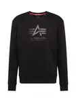 ALPHA INDUSTRIES Mikina  sivá / čierna