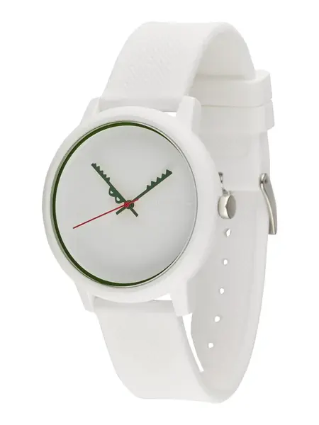 LACOSTE Analógové hodinky  zelená / biela