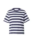 SELECTED Tričko 'ESSENTIAL'  námornícka modrá / biela